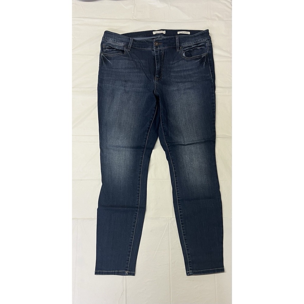 Jessica Simpson Curvy High Rise Skinny  Blue Jeans Women's Size 16
